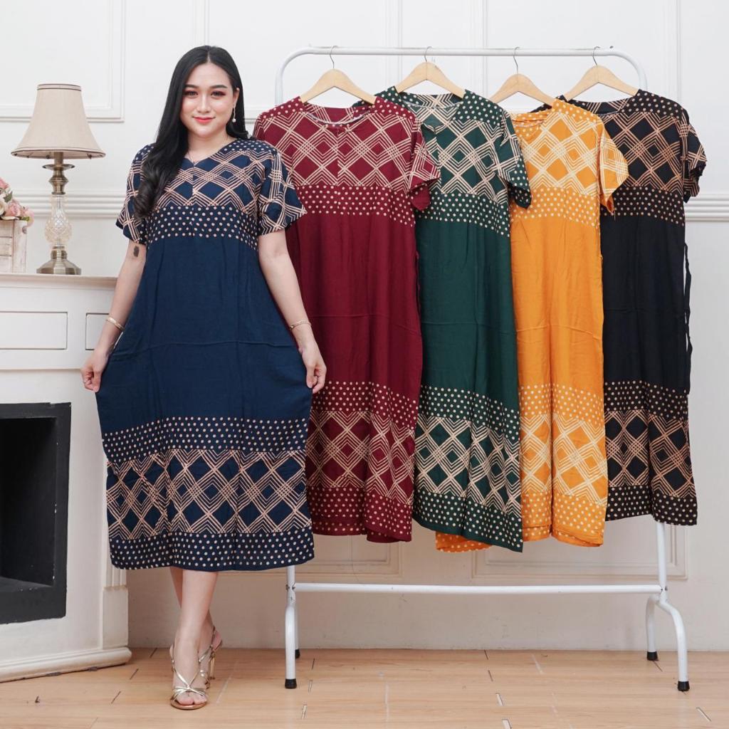 Daster Kekinian Terbaru Baju Busui Remaja Murah Wanita Busui Bumil Resleting Motif |GrosirBajuJaya