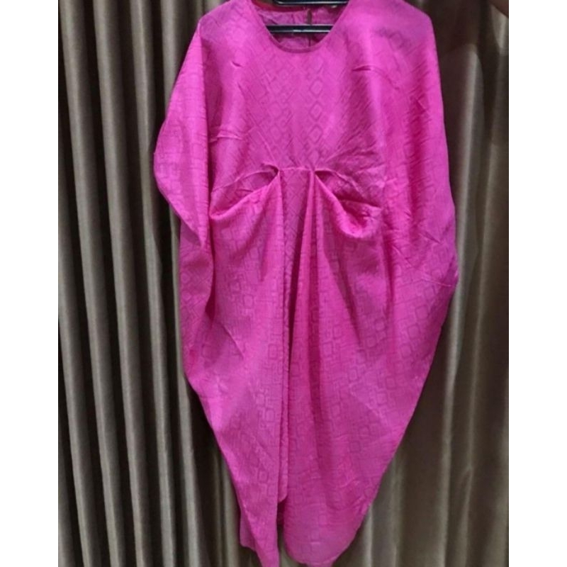 Preloved Kaftan Pink Fuchia Viscose Preloved Kaftan Lebaran
