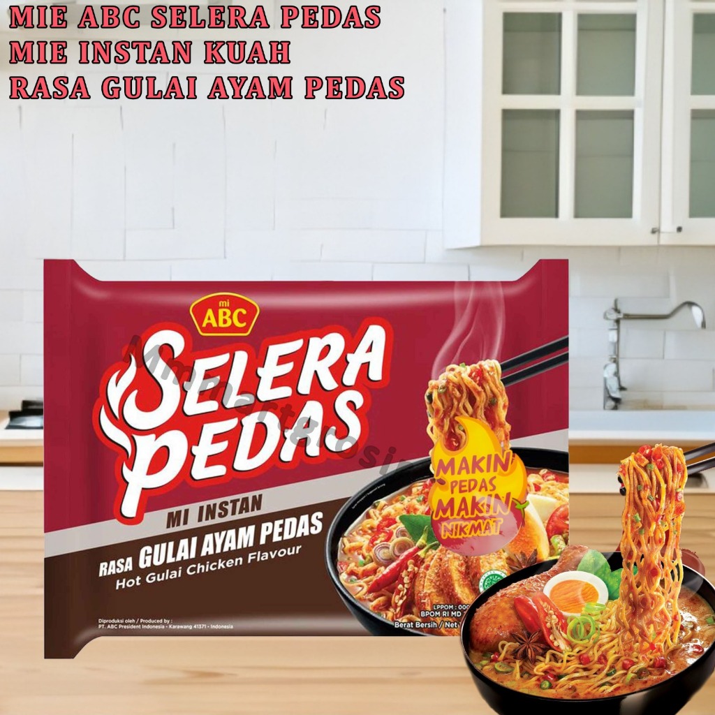 

Mie Abc Selera Pedas / Mi Instan Kuah / Mi Rasa Gulai Ayam Pedas
