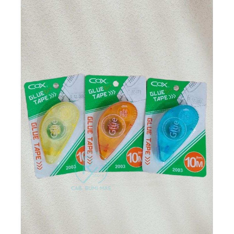

(1 PCS) GLUE TAPE/LEM KERTAS 10MX8MM (2 SISI)