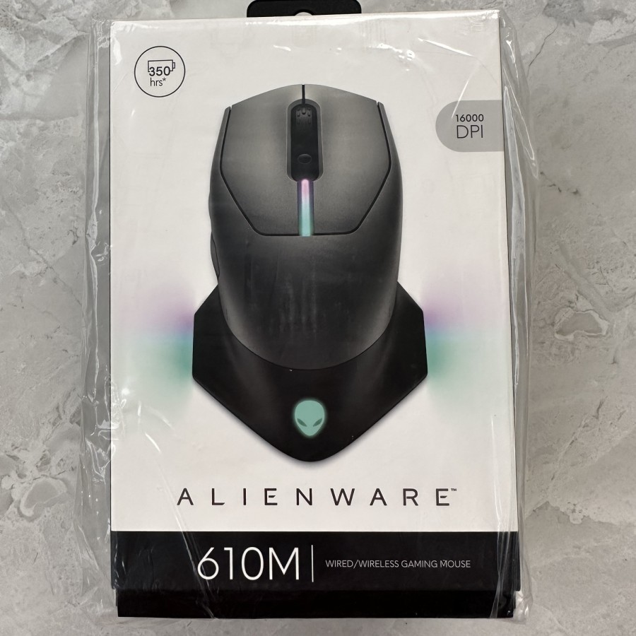 Mouse Alienware Original - Dell Alienware Wired/Wireless Gaming Mouse - AW610M - Dark Side of the Moon