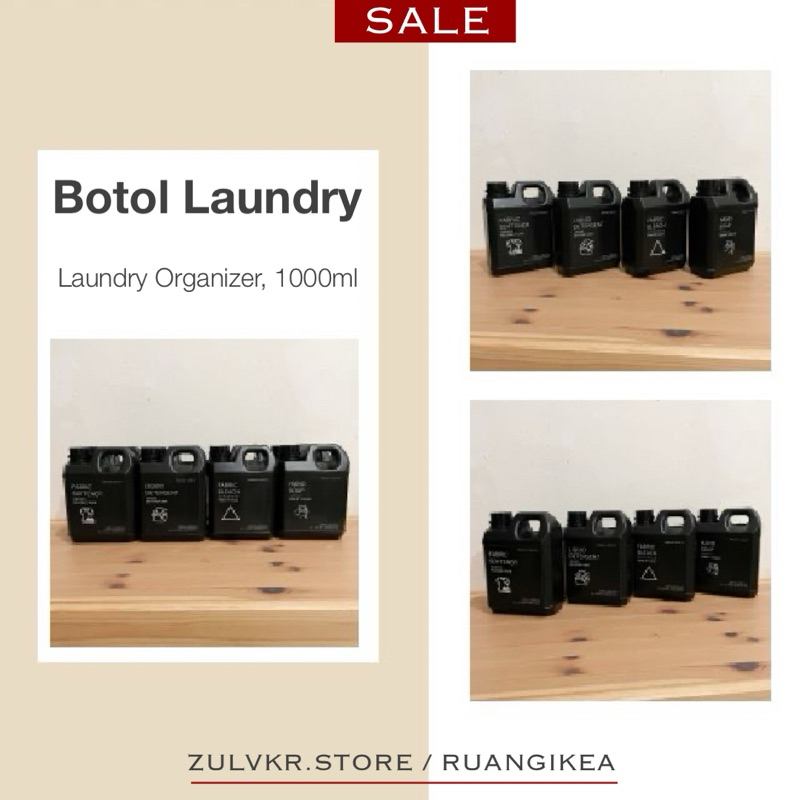 [W2.0] Botol laundry aesthetic refill Botol Sabun Cair LAUNDRY ORGANIZER - JERIGEN DETERJEN SABUN RE