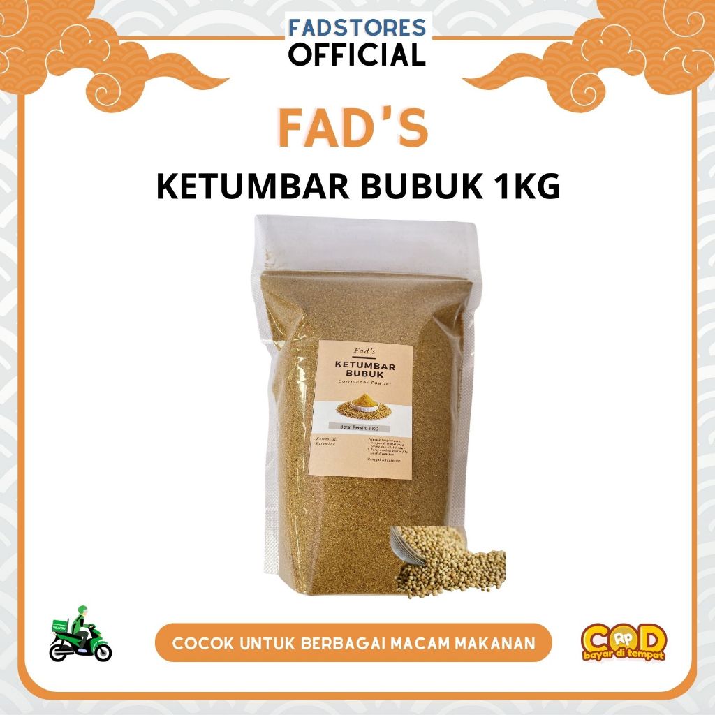 

Ketumbar Bubuk 1kg - Corriander Powder 1kg - Fad's Rempah Bubuk - Rempah JSR