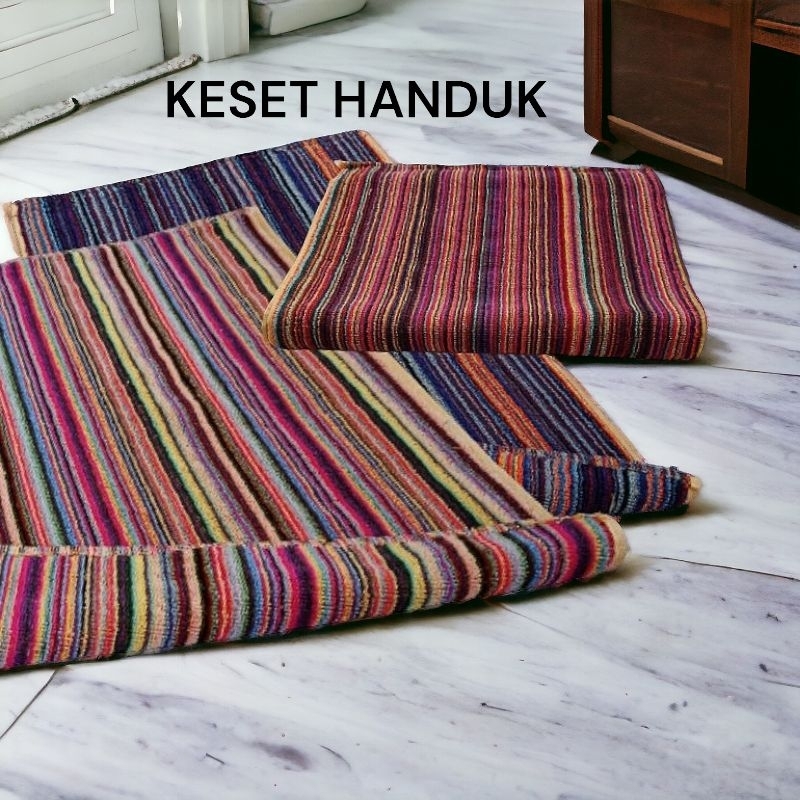 KESET KAKI HANDUK | KESET KAKI TERLARIS MOTIF SALUR