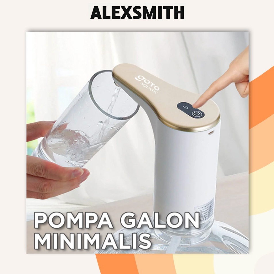 St Goto Aquatic Pompa Galon Elektrik Dispenser Air Minum Pump Charge USB