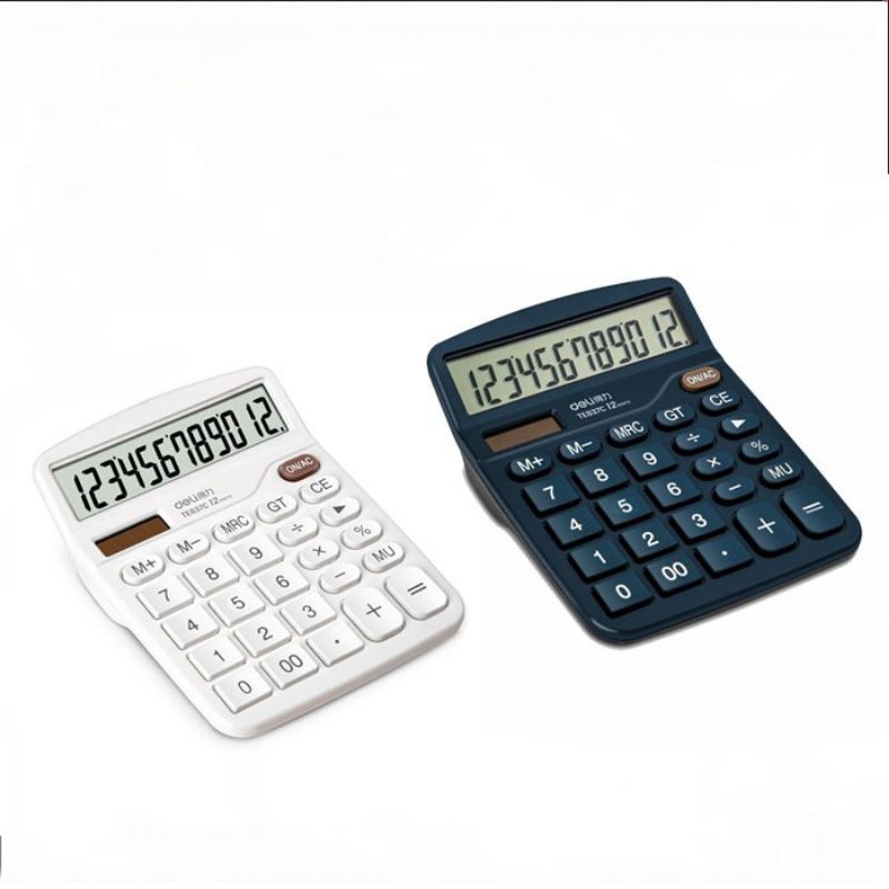 

Deli Desktop Calculator / Kalkulator Meja 12 Digit Dual Power Layar LCD TE837C Perlengkapan sekolah perlengkapan rumah alat tulis kantor ATK terbaru