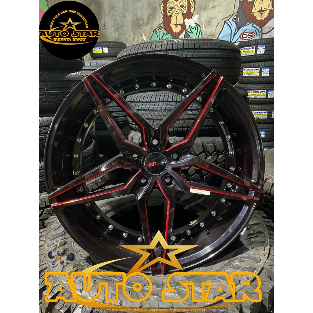 velg mobil bmw seri 7 bmw seri 5 bmw seri 3 bmw x3 bmw x5 hsr manchester R20 lubang pcd 5x120 black 