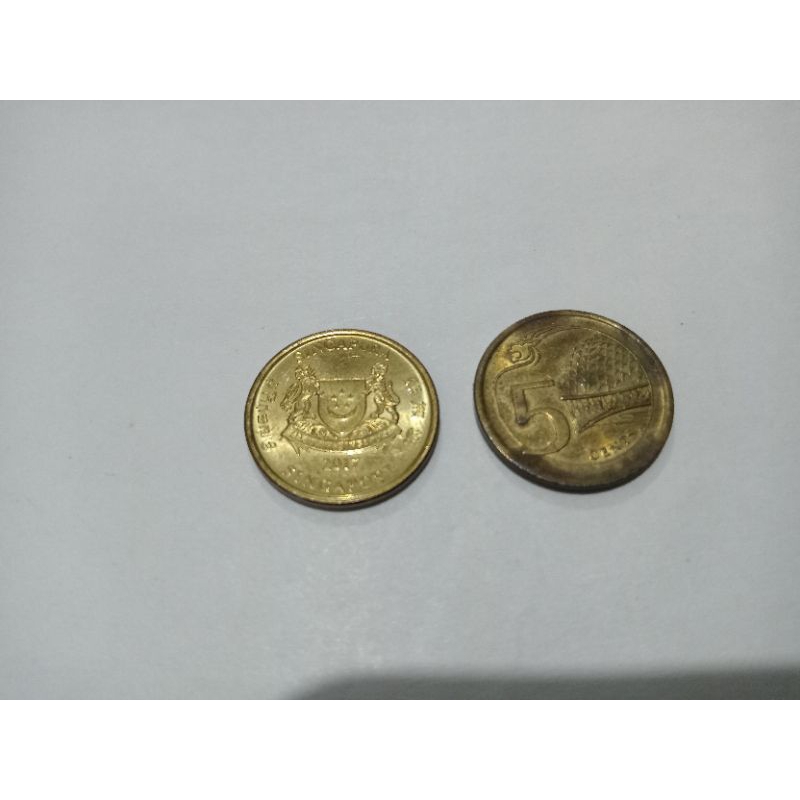 Koin 5 cent Singapore