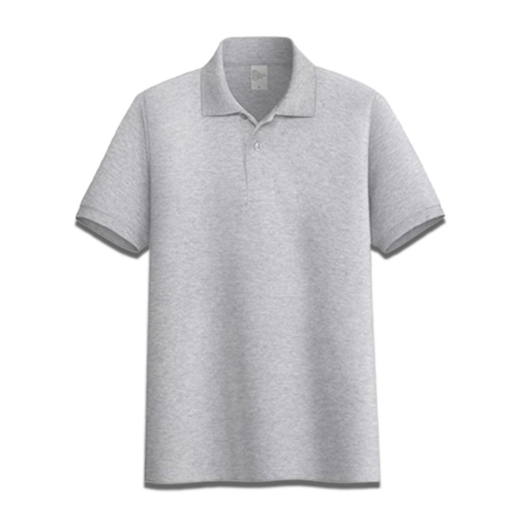 Baju Kaos Polo Pria Lengan Pendek Warna Grey / Baju Kaos Polo Cowok / Atasan Pria Kaos Polo / Baju K