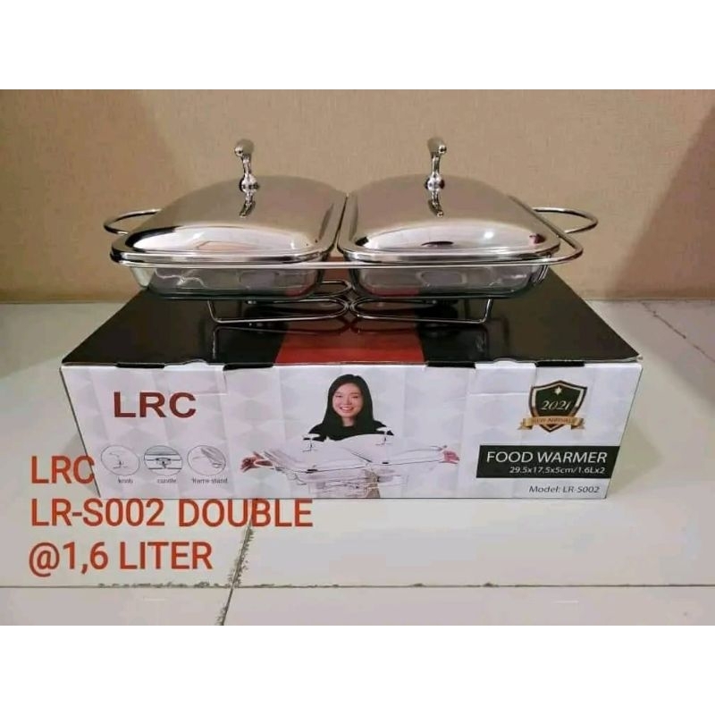 FOOD WARMER kaca seT 2 Lrc