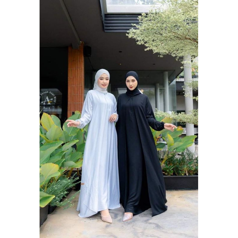 NAYLU DRESS ORI GHINA FASHION / GAMIS POLOS MURAH