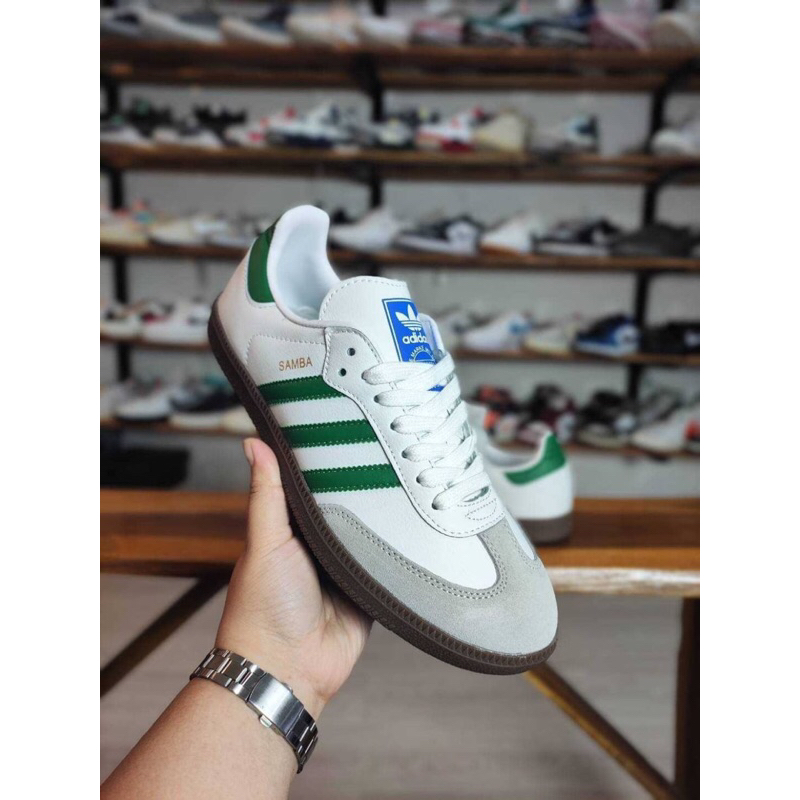 ADIDAS SAMBA WHITE GREEN OG