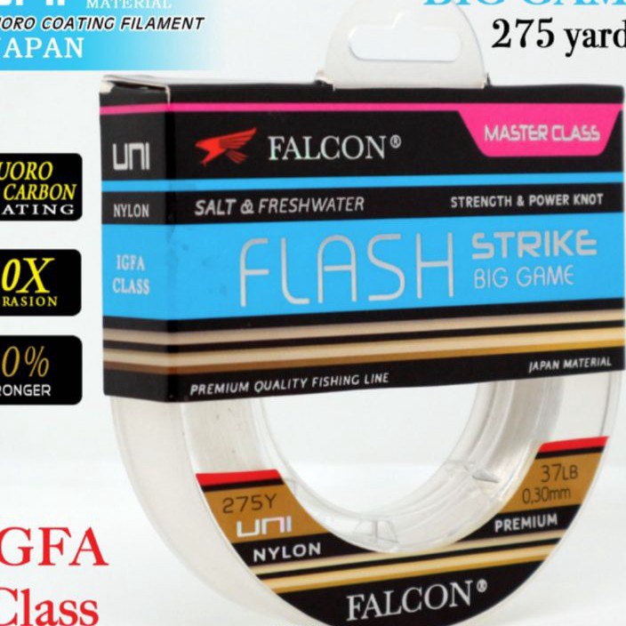 Terkini Senar Pancing Falcon Uni FLASH 275 Yards  25 meter