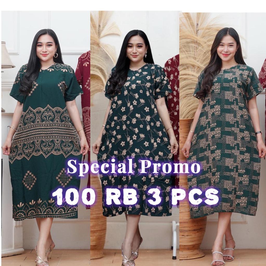 Daster Kekinian Terbaru Baju Busui Remaja Murah Wanita Busui Bumil Resleting Motif Grosir 3 Pcs |Gro