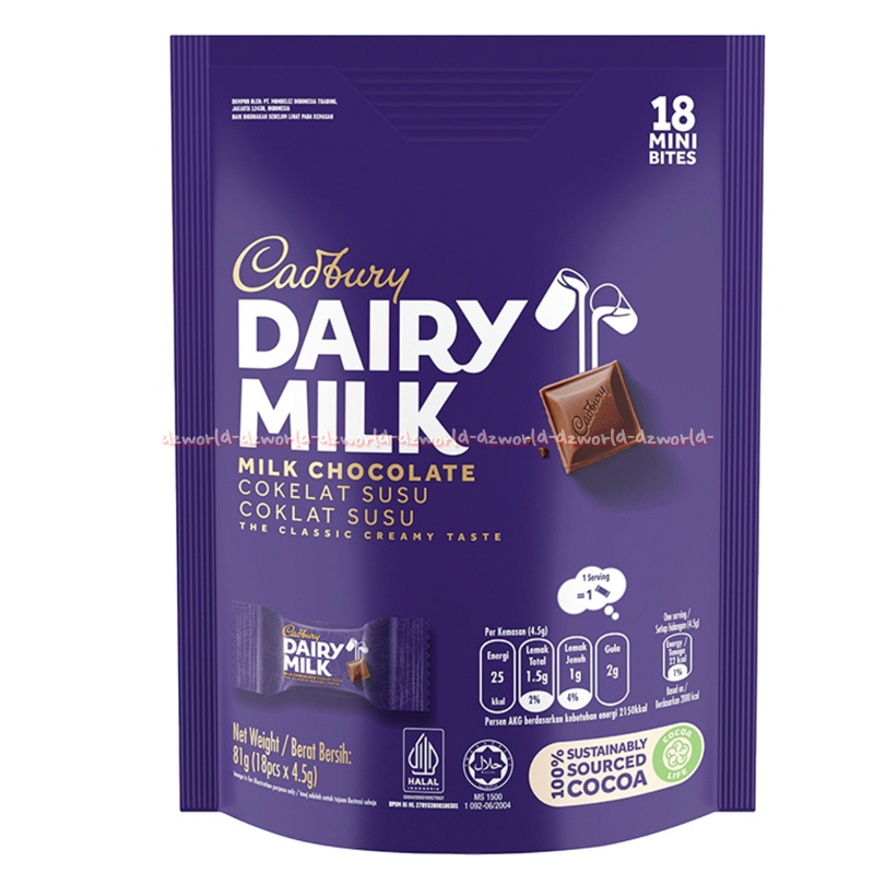 

Cadbury Dairy Milk Chocolate 81gr Cokelat Susu Classic Creamy Taste