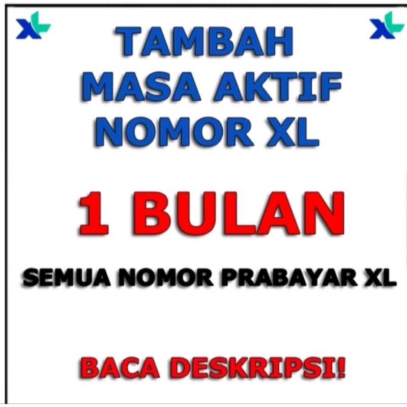 masa aktif XL 1 bulan