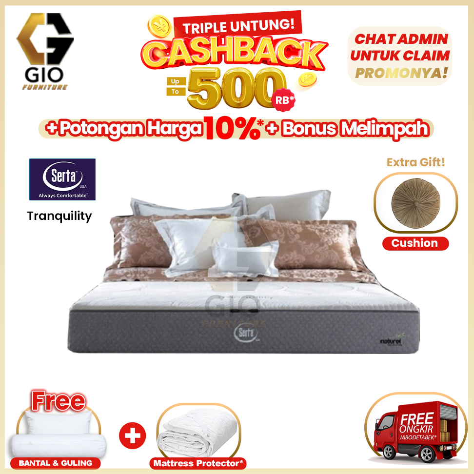 Kasur Serta Tranquility / Serta Springbed Tranquility (Hanya Kasur)