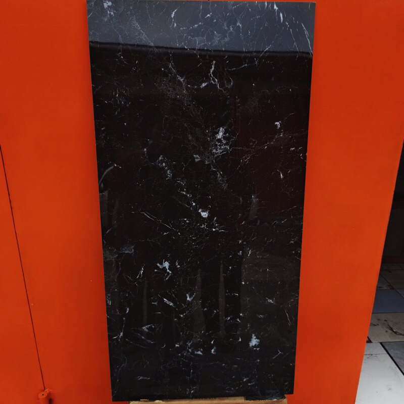 granit 60x120 hitam motif marmer/ granit dinding kamar mandi/ granit hitam marmer/ granit top table dapur