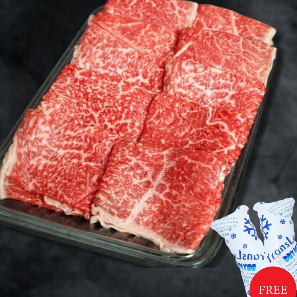 

Japanese Wagyu A5 Akami Low Fat Beef Sliced 2mm 150gr