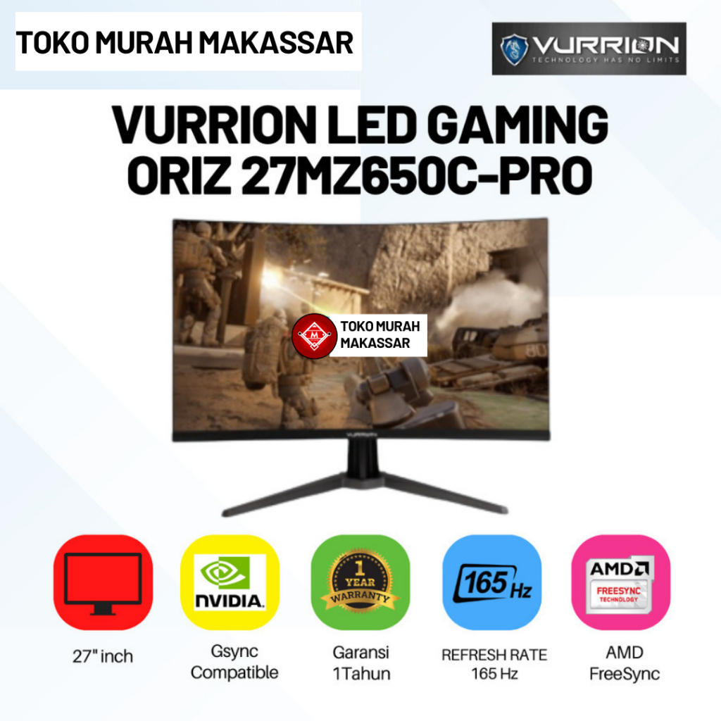 VURRION LED GAMING ORIZ 27MZ650C-PRO / MONITOR VURRION LED GAMING ORIZ 27MZ650C-PRO / MON03-VUR