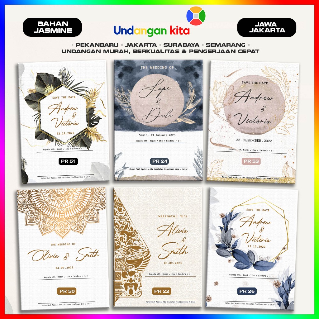 

Undangan Pernikahan Jasmine Glitter Aesthetic Series, Rustic, Elegan, Simple & Murah Undangan Kita Jakarta