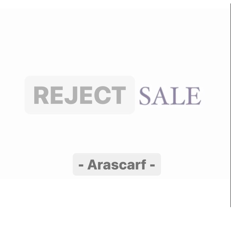 ARASCARF REJECT SALE
