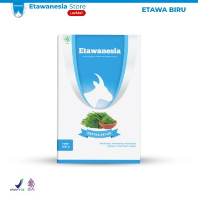 

ETAWANESIA ETAWA BIRU Susu Kambing Etawa Platinum + Ekstrak Moringa Folium Daun Kelor +