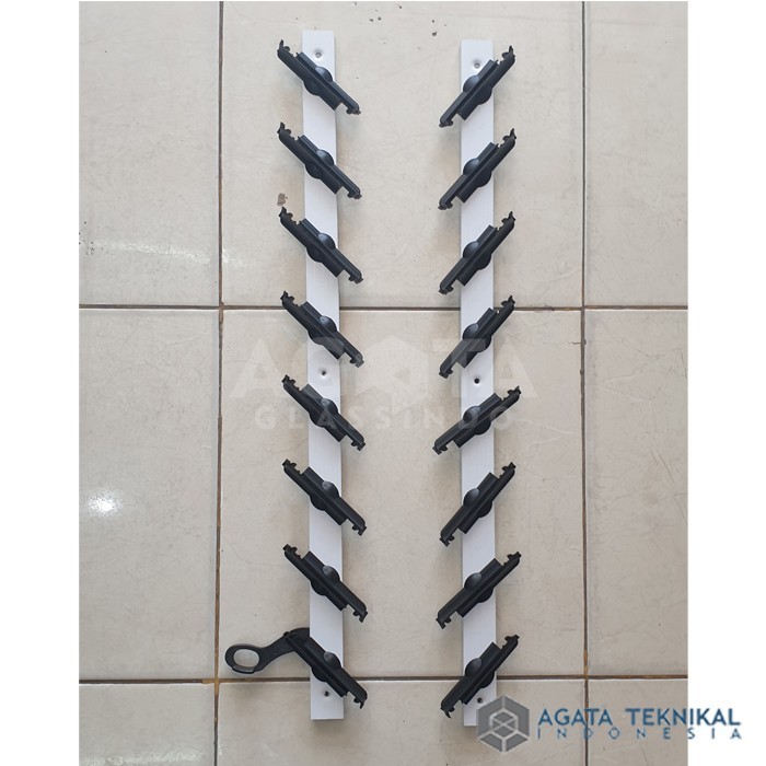 Rangka Nako modern Dicky Niki Premium - 4"/10cm - 8 Blades - Putih