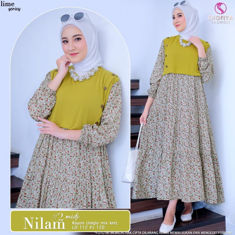 Nilam midi dress