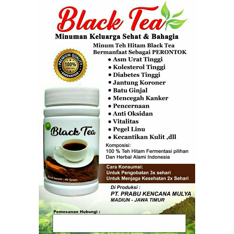 

teh herbal black tea