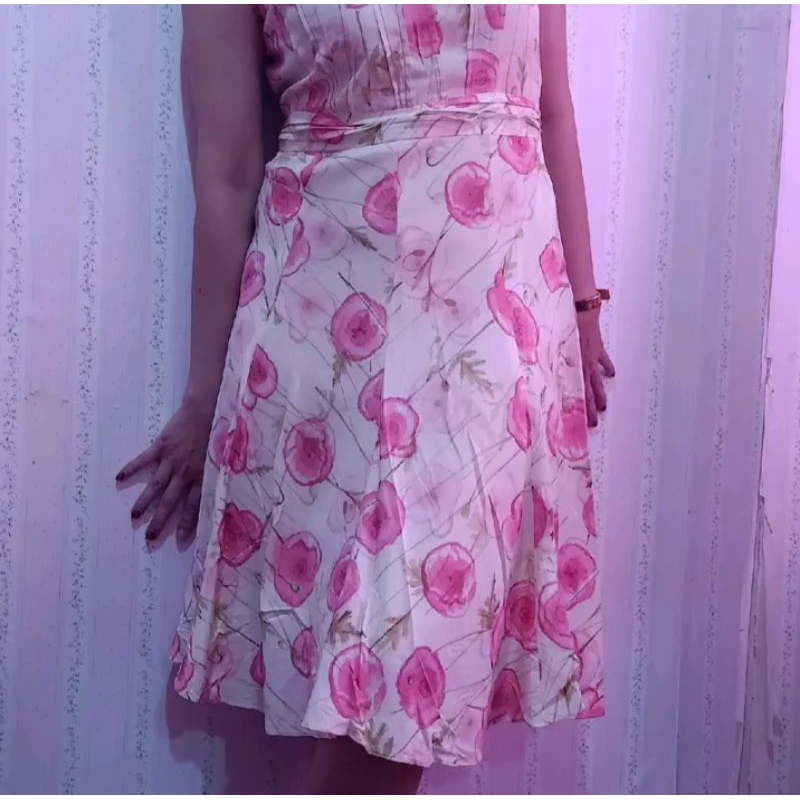 Dress Bunga pink