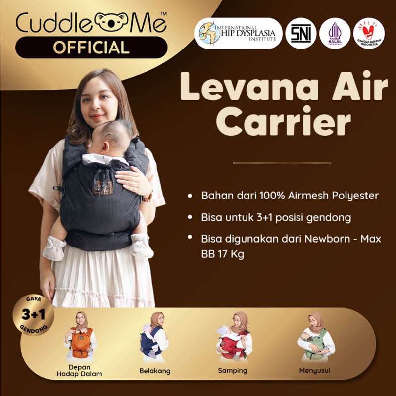 Gendongan CuddleMe Levana Air Carrier - Gendongan SSC M Shape - Gendongan Untuk New Born Sampai 2