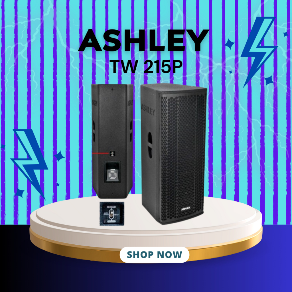 SPEAKER PASIF ASHLEY TW 215P / TW-215P / TW 215 P 2X15 INCH FERRITE MAGNET GARANSI RESMI ASHLEY