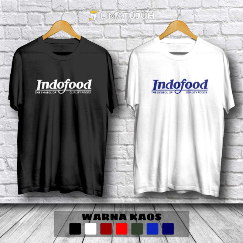 Kaos Baju PT Indofood Logo Baju Lengan Pendek Unisex