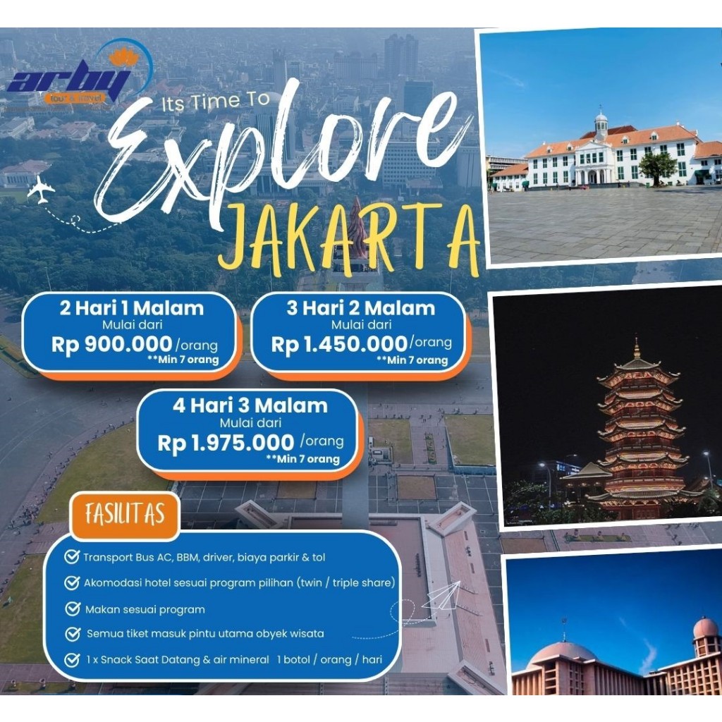 PAKET JAKARTA CITY TOUR 2024