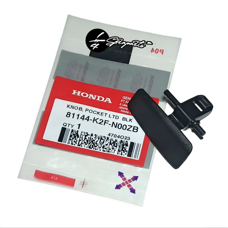 Pengunci Laci/ Knob Pocket LTD Blk – Honda Scoopy eSP K2F