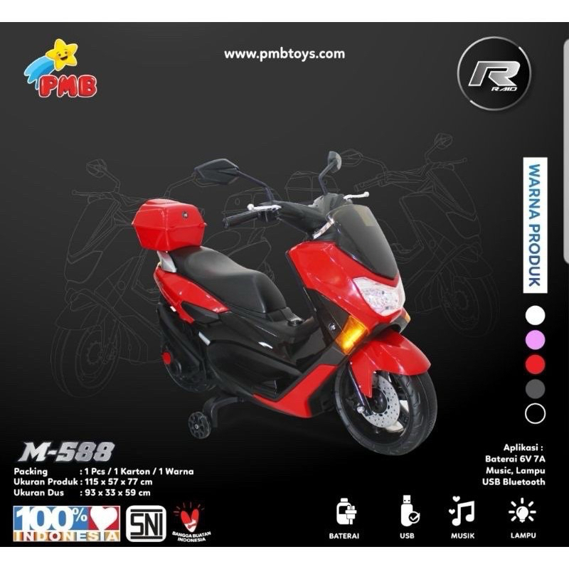 Motor aki anak PMB M588 Raid Nmax