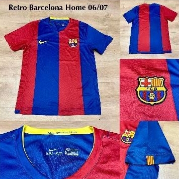 Jersey barca. barcelona. home retro 2006 2007 go aaa