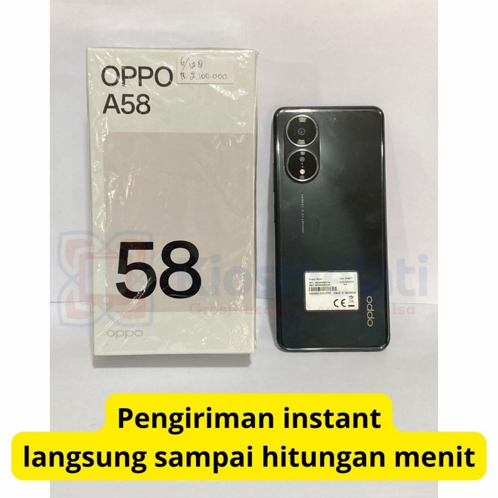 HP OPPO A58 6+6/128 SEKEN Gred S Like NEW - SECOND OPPO A58