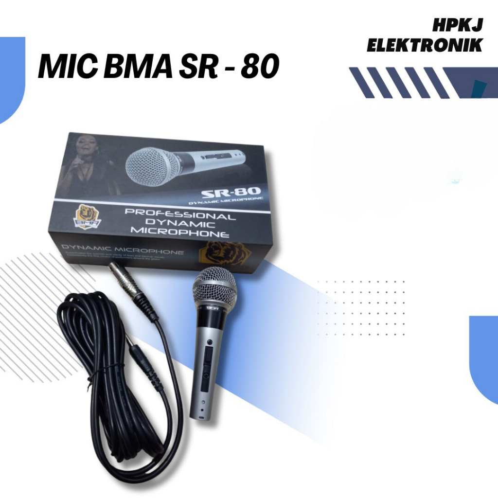MICROPHONE BMA SR - 80 mic mikropon bma SR-80