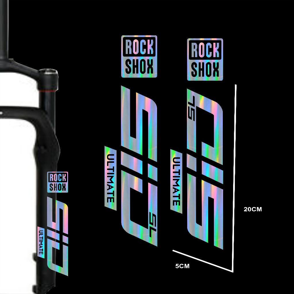 Decal Sticker Cutting ROCKSHOX SID SL Ult3P Stiker Fork MTB