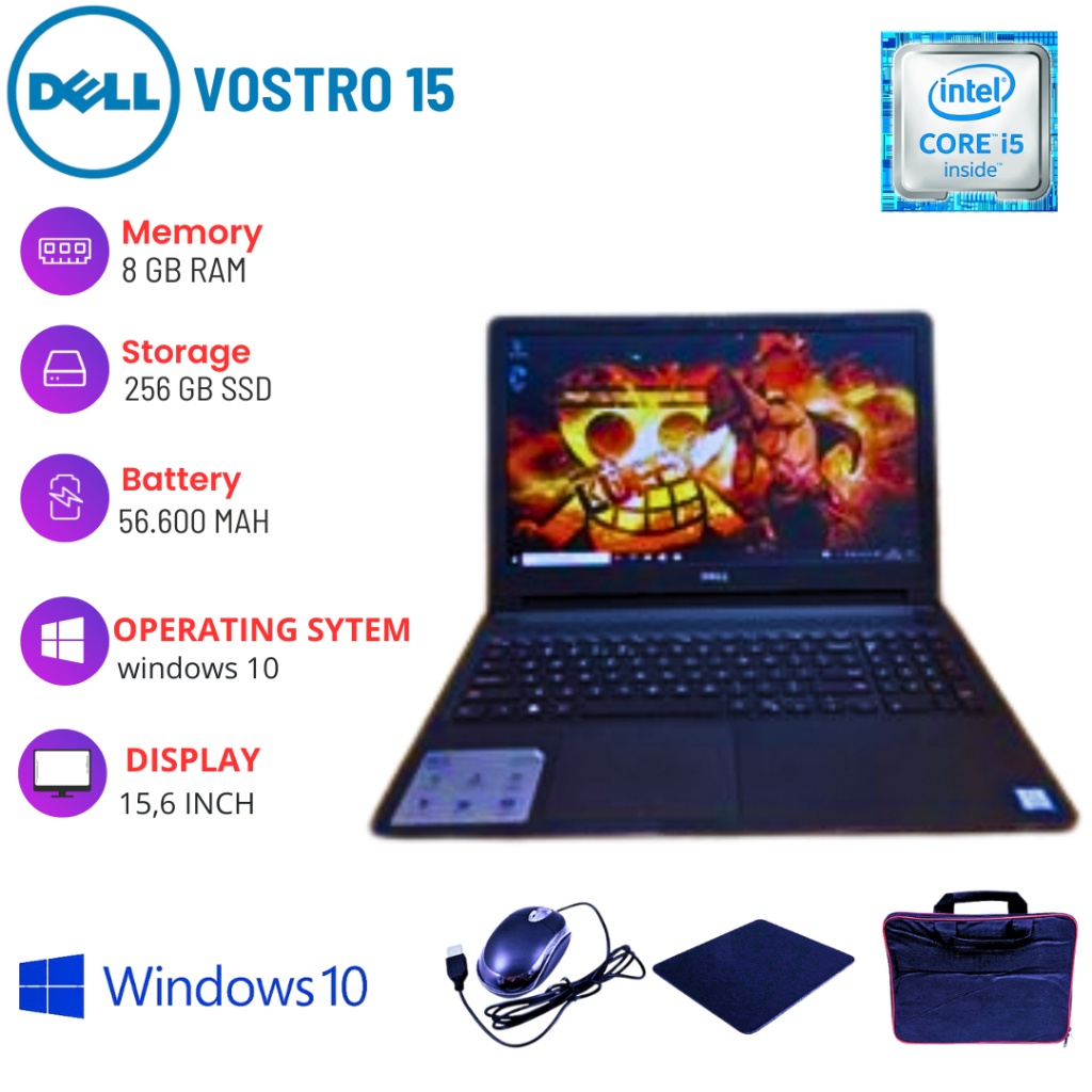 LAPTOP DELL VOSTRO 15-3568/VOSTRO 2520/VOSTRO 15/VOSTRO 3560/VOSTRO 3700 SECOND GARANSI 100%