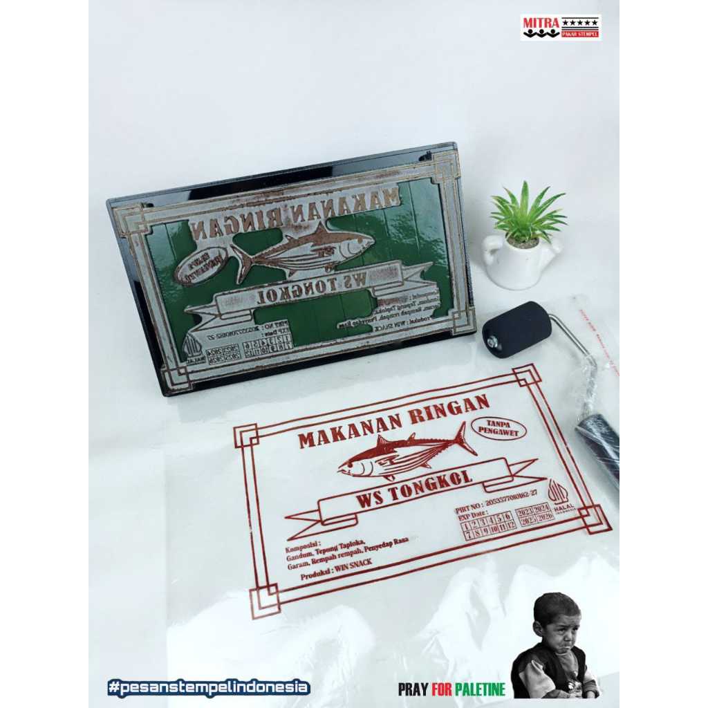 Jual stempel kemasan plastik stempel plastik custom