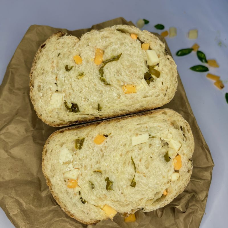 

Jalapeno Cheese Sourdough, Roti gandum tanpa ragi instan