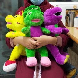 Boneka Barney Baby Bop Bj Size M/30cm Lembut.Maianan Boneka Barney & Friends Lucu.