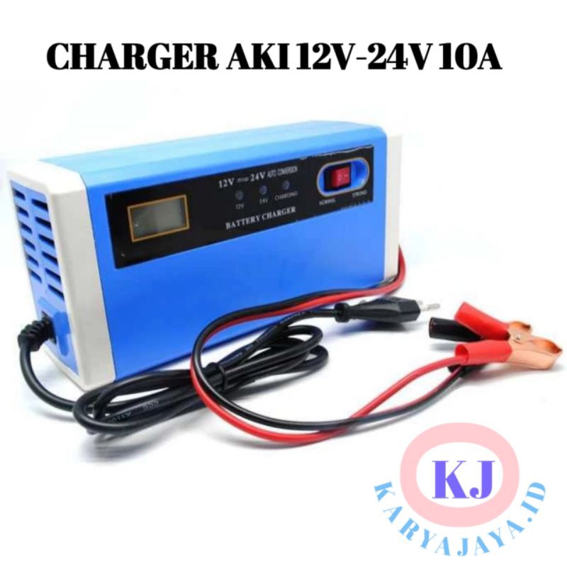 Charger Aki Portable 10A/12v Mobil | Motor