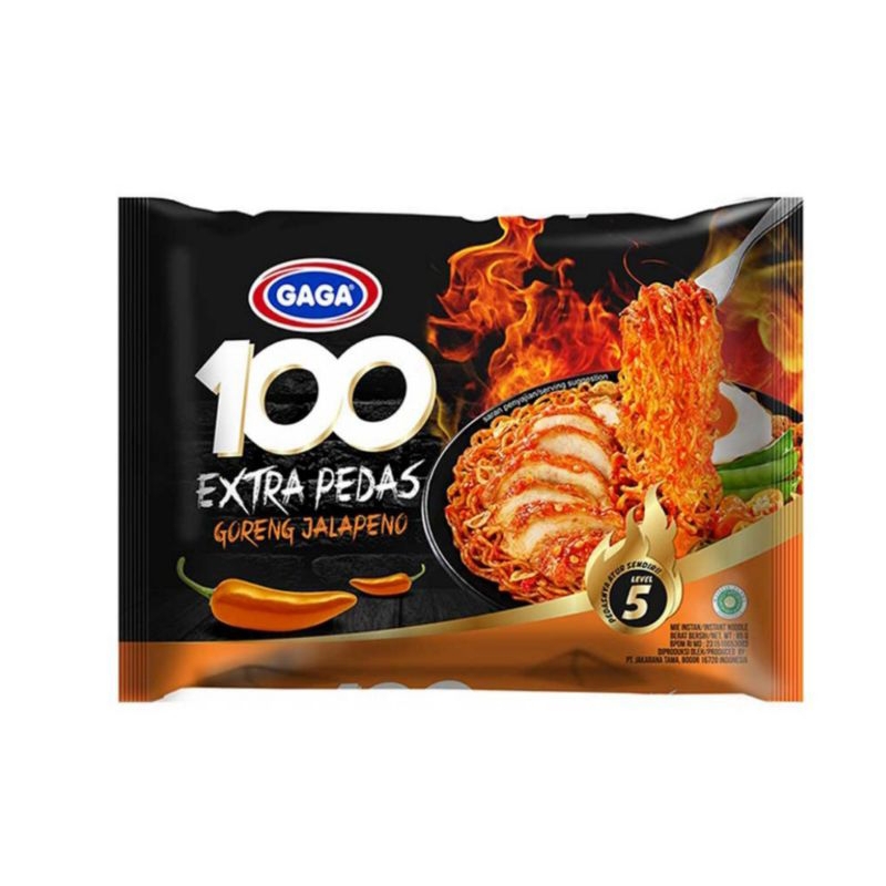 

Mie goreng GAGA 100 extra pedas jalapeno 85gr