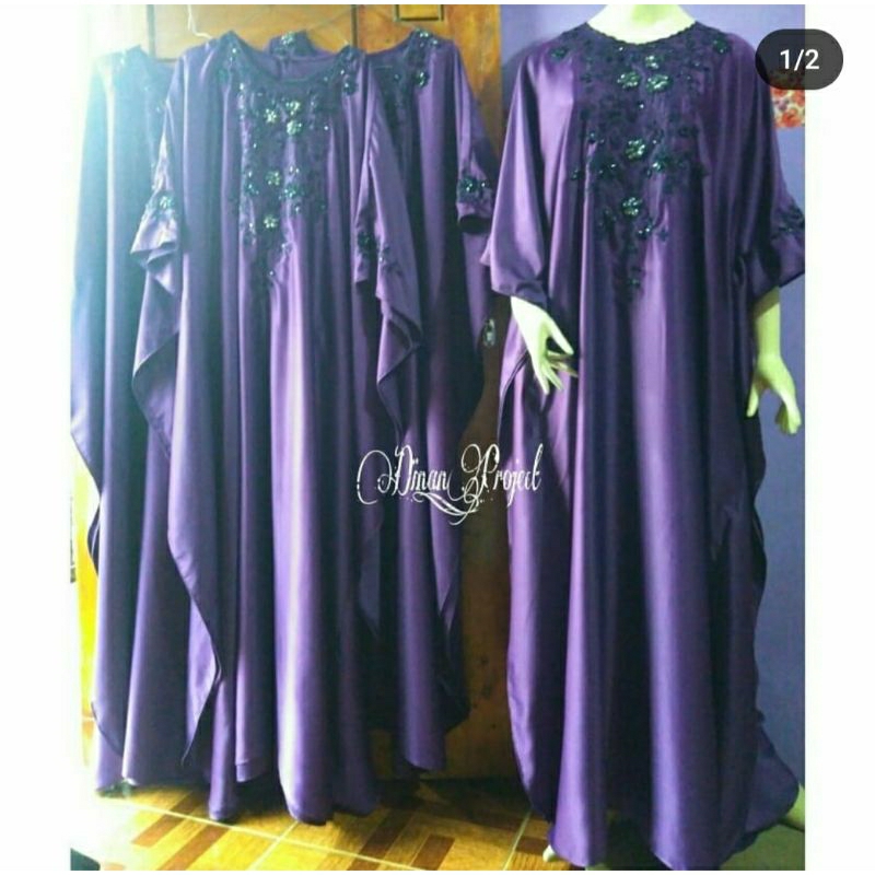 KAFTAN BORDIR PAYET |KAFTAN LEBARAN |KAFTAN CANTIK