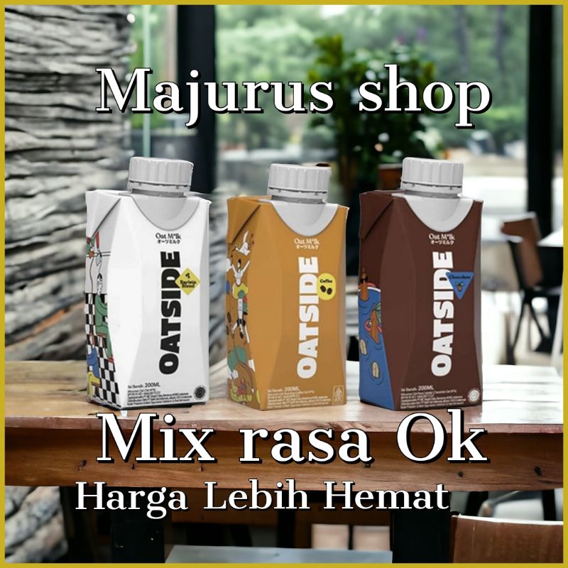 

(1Dus 200mlx24pcs)-Susu Oatside Mini CAPS / Botol Tutup 200ml