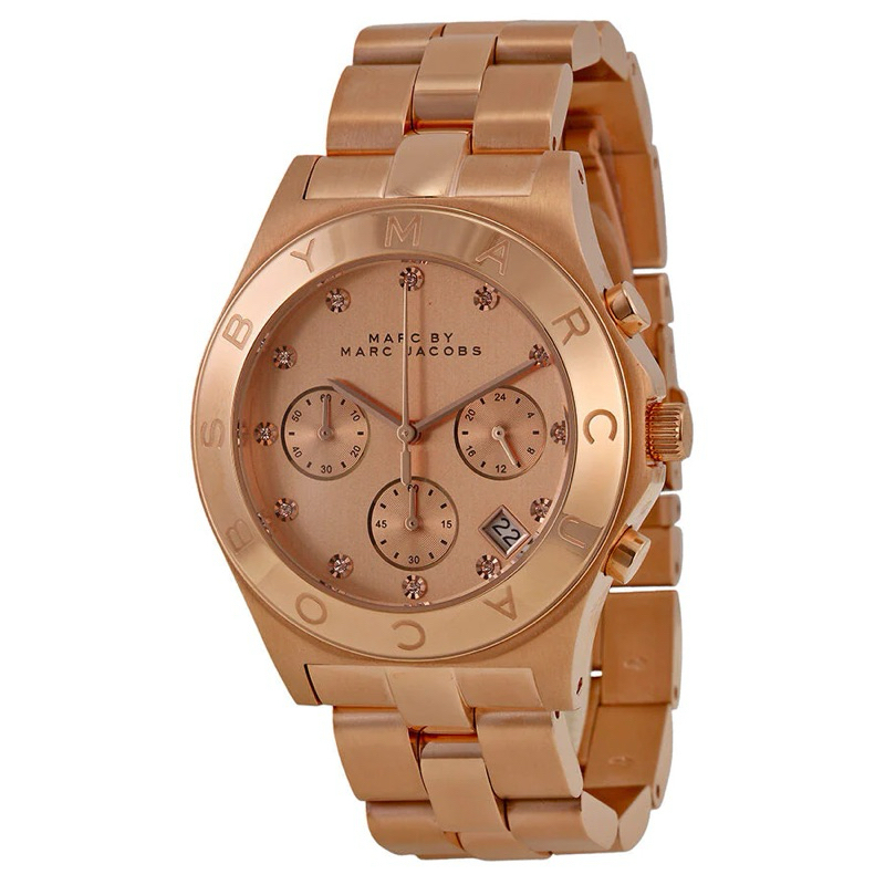 Jam Tangan Wanita Marc Jacobs Blade Chronograph Stainless Steel MBM3100 MBM3101 MBM3102